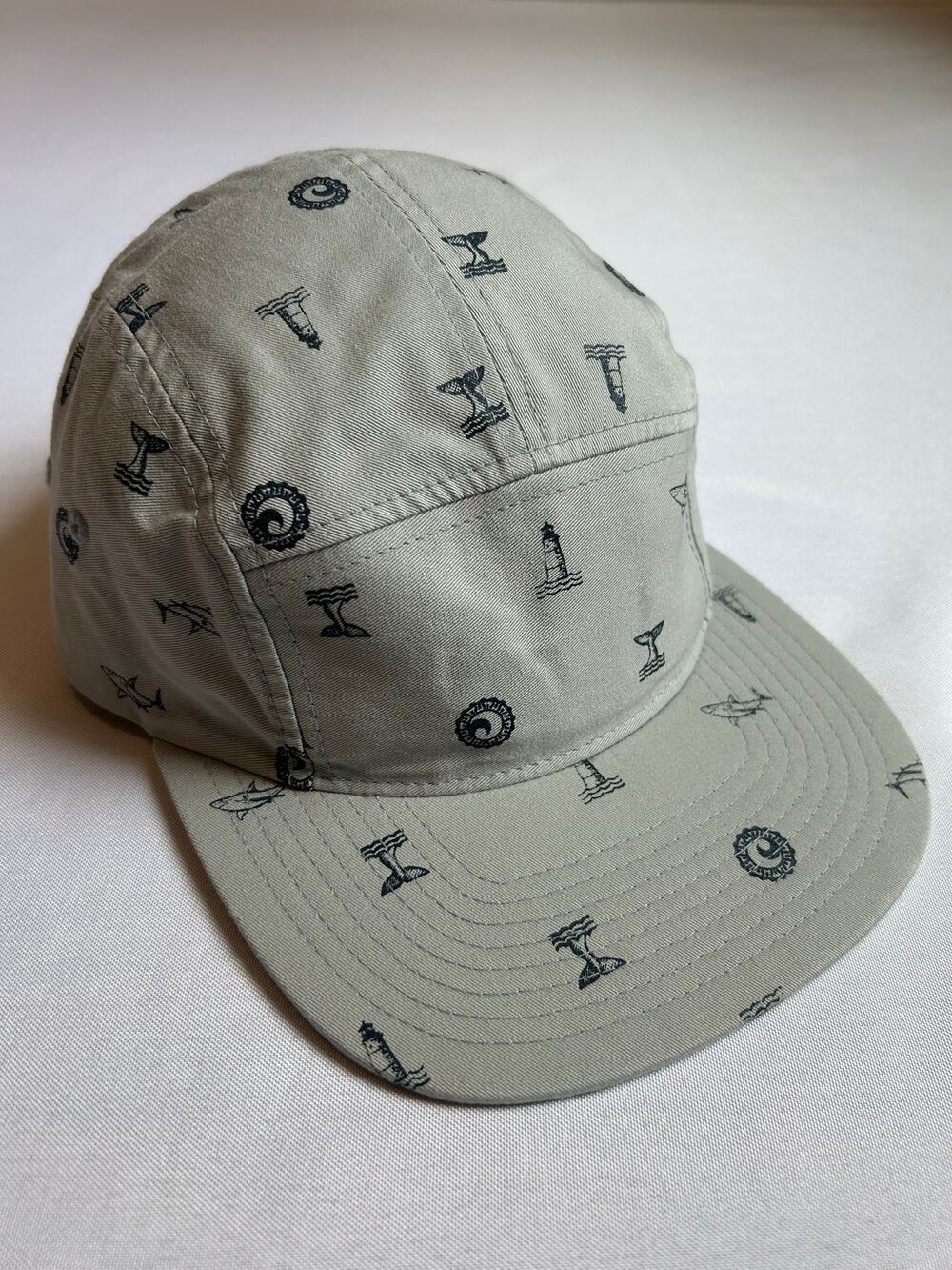 Cisco Brewers 5 Panel Flat Brim Hat Nautical Grey OS Adjustable